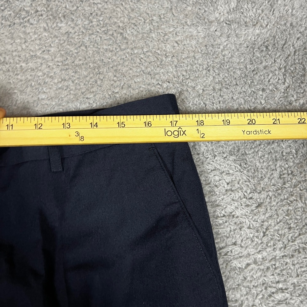 Beverly Hills Polo Club Dress Pants Mens fits 34x27 Navy Blue A Flat Front NEW - Picture 5 of 11